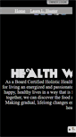 Mobile Screenshot of healthwithhunter.com