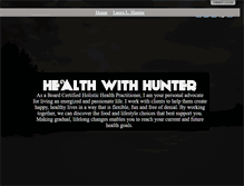 Tablet Screenshot of healthwithhunter.com